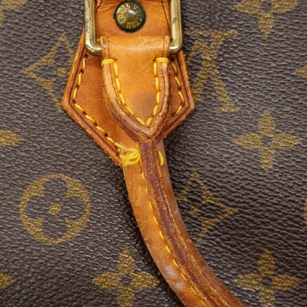 LOUIS VUITTON Brown Monogram Speedy 35 Bag - Picture 9 of 14